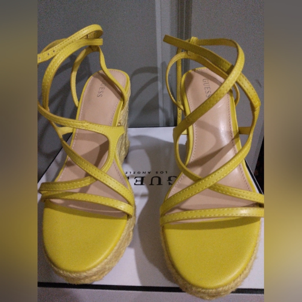 Guess yellow sandels